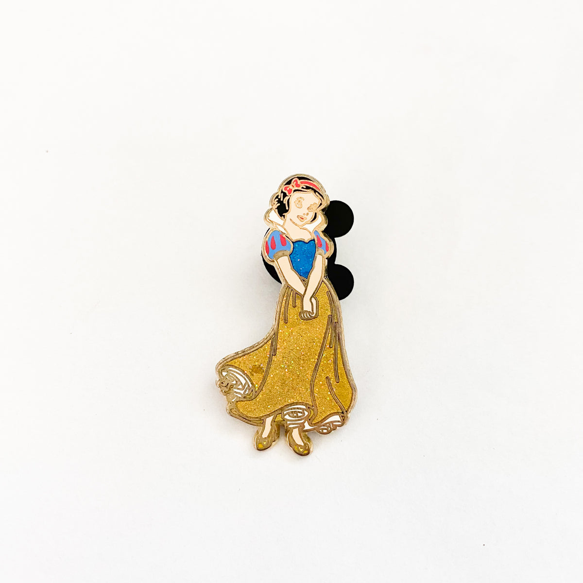 2X3 Snow White glitter IRON On TRANSFER Heat yellow dress Disney