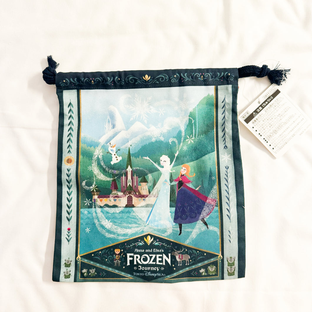 Tokyo Disney Resort - Fantasy Springs Anna & Elsa’s Frozen Journey Drawstring Bag