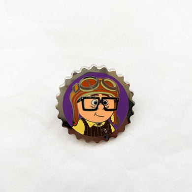 Bottle Cap Young Carl Pin