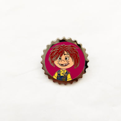 Bottle Cap Young Ellie Pin