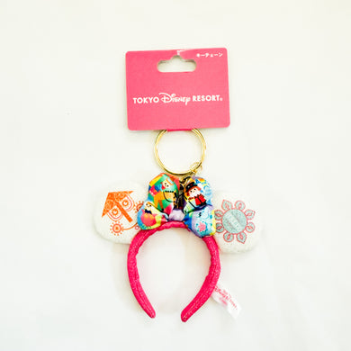 TDR - It's A Small World Minnie Mouse Mini Ears Headband Keychain