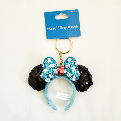 TDR - Sequins Polka Dot Minnie Mouse Mini Headband Keychain