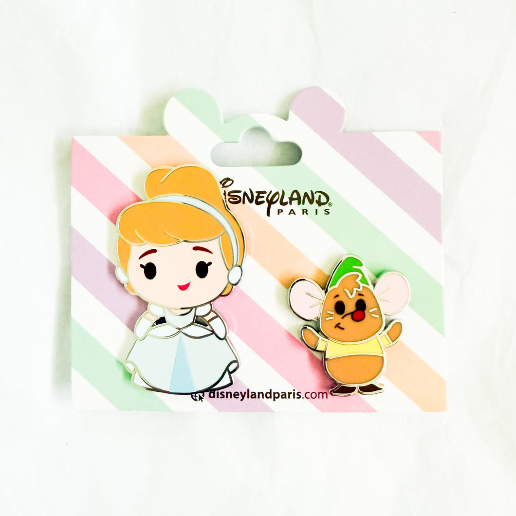 DLP - Big Head Cuties - Cinderella and Gus Gus Pin Set