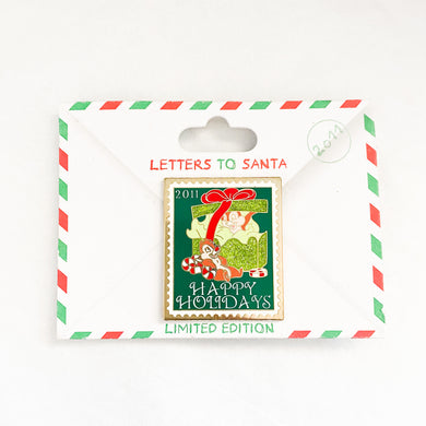 Letters To Santa - Happy Holidays 2011 - Chip & Dale Pin