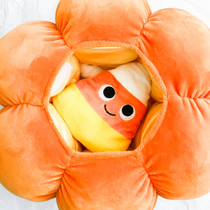 Kidrobot - Yummy World - Jack O'Lantern Pumpkin Plush with Candy Corns