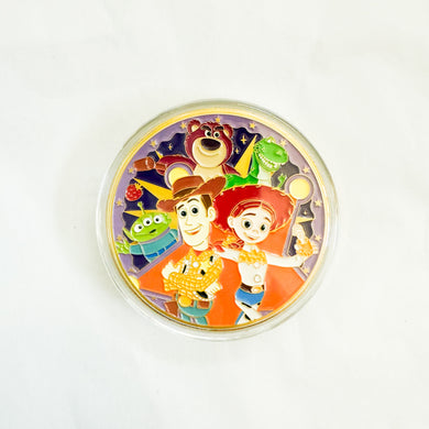 HKDL - Toy Story Land - Woody, Jessie, Rex, Lotso, and Alien Medallion