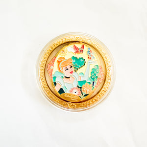 HKDL - Princesses - Cinderella and Rapunzel Spinner Medallion