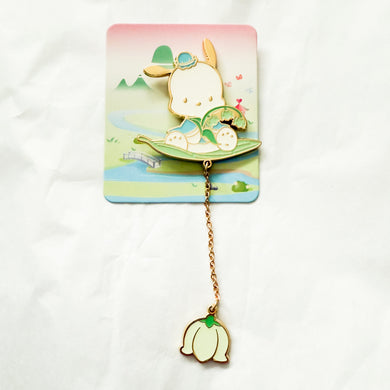 Miniso x Sanrio - Spring Garden - Pochacco Bellflowers Pin