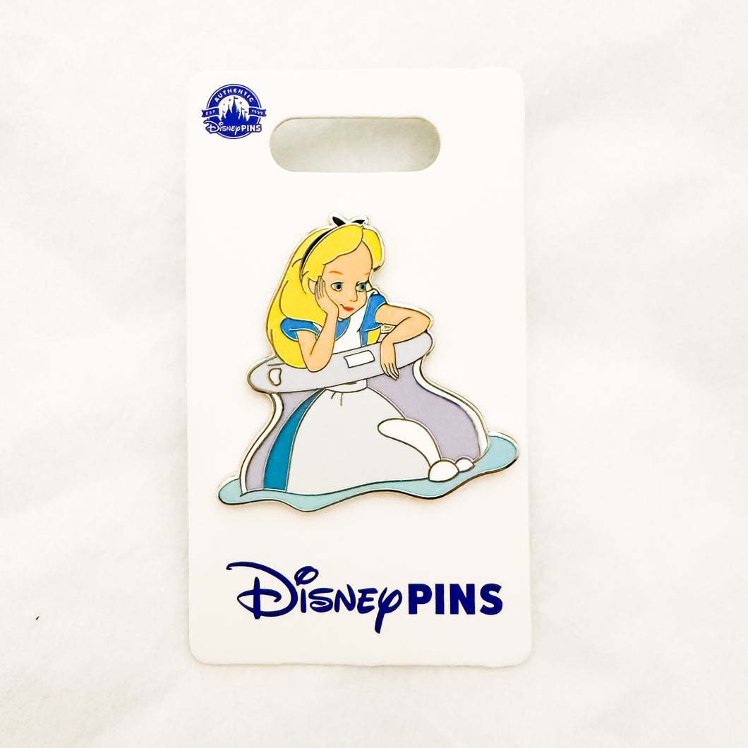 Alice Sitting in Bottle Pin