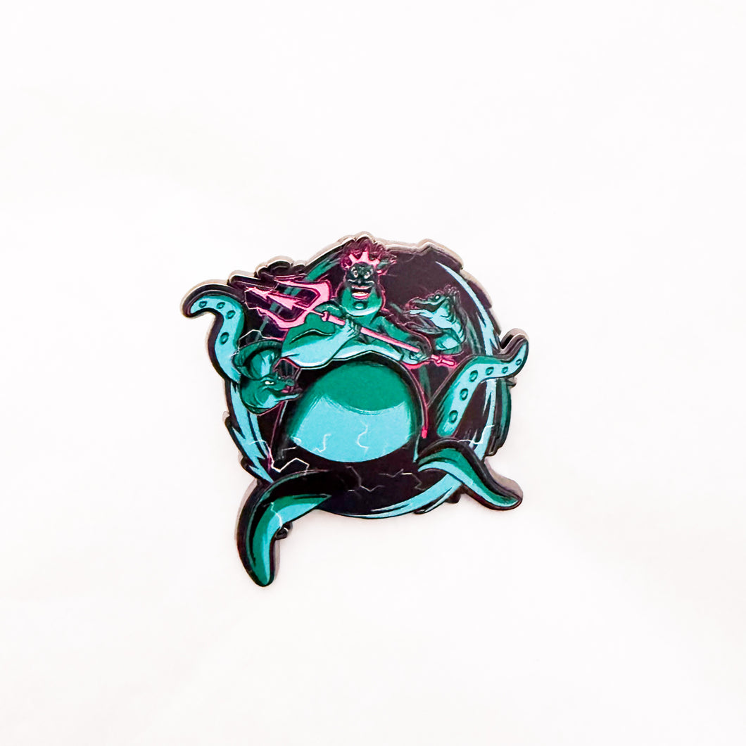 Disney Villains - Ursula with Flotsam and Jetsam Pin