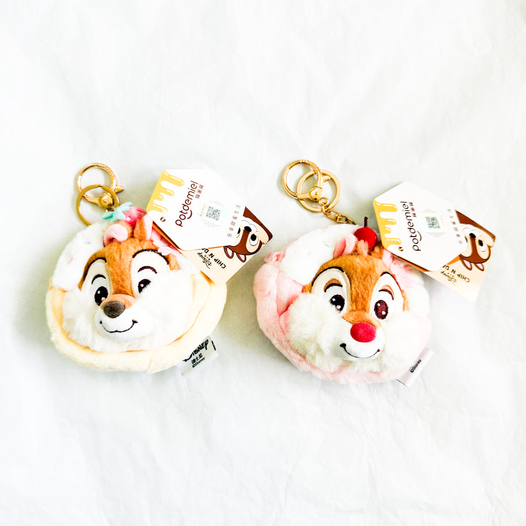 Miniso x Disney - Chip and Dale Fruits Plush Keychain Coin Pouch