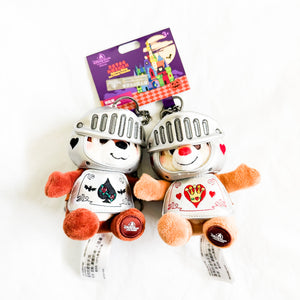 SHDR - Halloween 2024 - Chip and Dale as Knights Plush Keychains