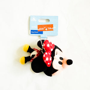 HKDL - Minnie Mouse Mini Plush Hat Keychain