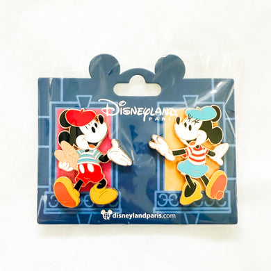 DLP - Disney Characters in Paris - Mickey and Minnie Mouse 2 Pins Set