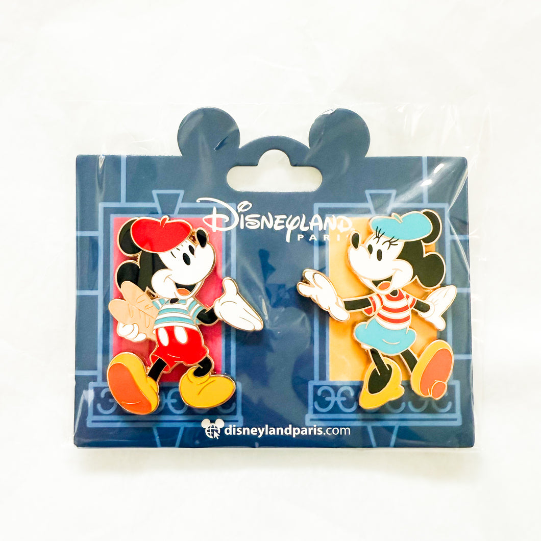 DLP - Disney Characters in Paris - Mickey and Minnie Mouse 2 Pins Set