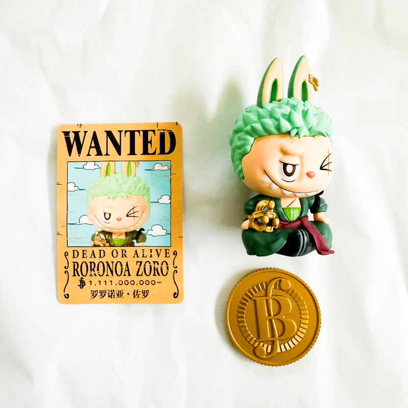 POP MART ステッカー　111201 POP MART - The Monsters x One Piece - Roronoa Zoro Figure