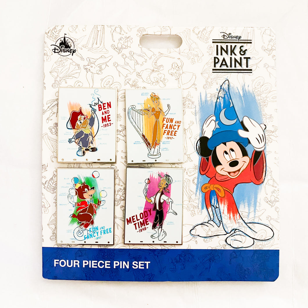 Disney Ink & Paint 4-Piece Pin Set