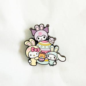 FiGPiN - Hello Kitty and Friends Series 7 - Easter Egg Group (Hello Kitty, Kuromi, and Cinnamoroll)