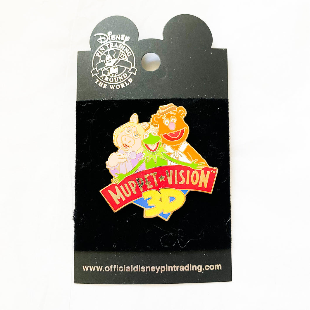 Muppet Vision 3D - Kermit, Miss Piggy, Fozzie Bear Pin