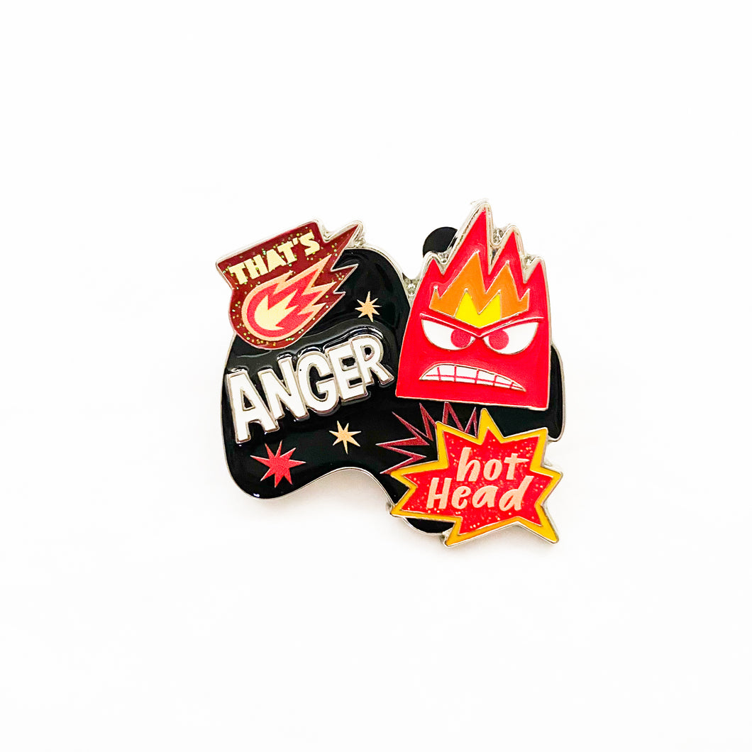 Inside Out 2 - Anger - That's Fire! Hot Head! Pin