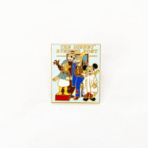 The Disney Evening Post - Mickey Mouse, Donald Duck, Goofy and Brer Bear Pin