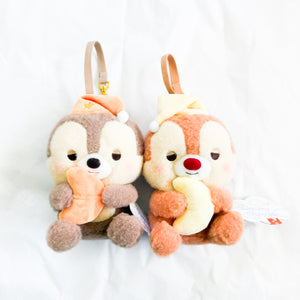 HKDL - Chip and Dale Sleepy Pajamas Wristlet Plush Pouch