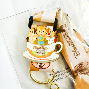HKDL - Pin Trading Carnival 2024 - Chip, Dale and Clarice Latte Lanyard and Pin Set
