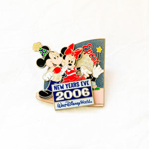 Epcot New Years Eve 2006 - Mickey Mouse & Minnie Mouse Pin