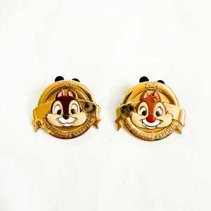 HKDL - Pin Trading Carnival 2024 - Chip and Dale Gold Pins Set