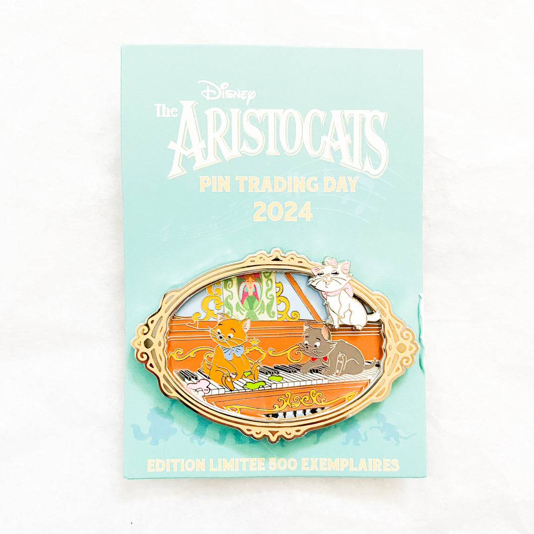 DLP - The Aristocats Pin Trading Day 2024 - Marie, Toulouse, Berlioz Pin