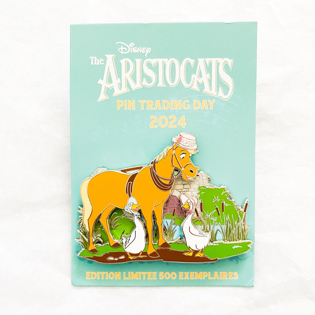 DLP - The Aristocats Pin Trading Day 2024 - Frou-Frou, Amelia, Abigail Pin