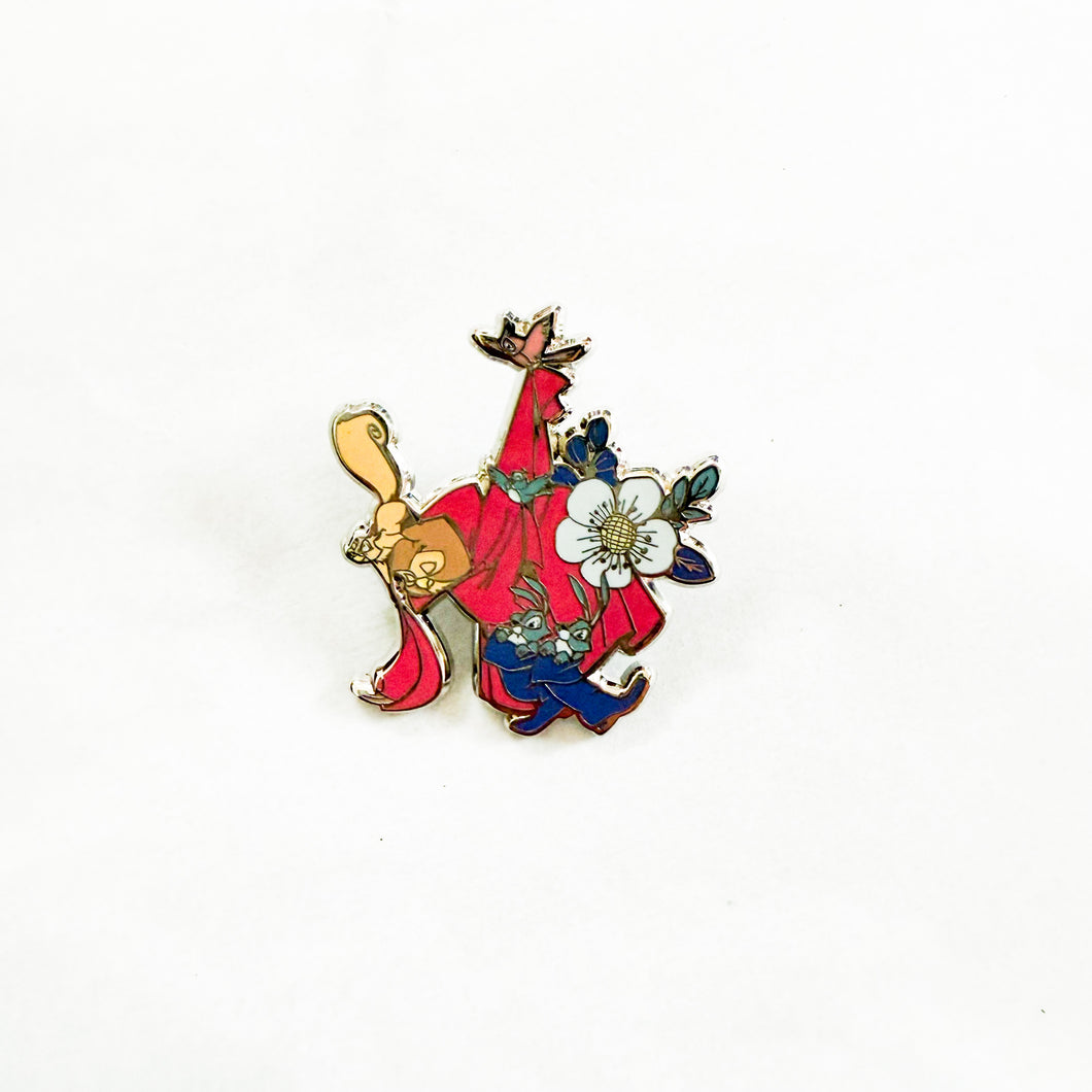 Loungefly - Sleeping Beauty 65th Anniversary - Owl and Animals in Cloak Pin