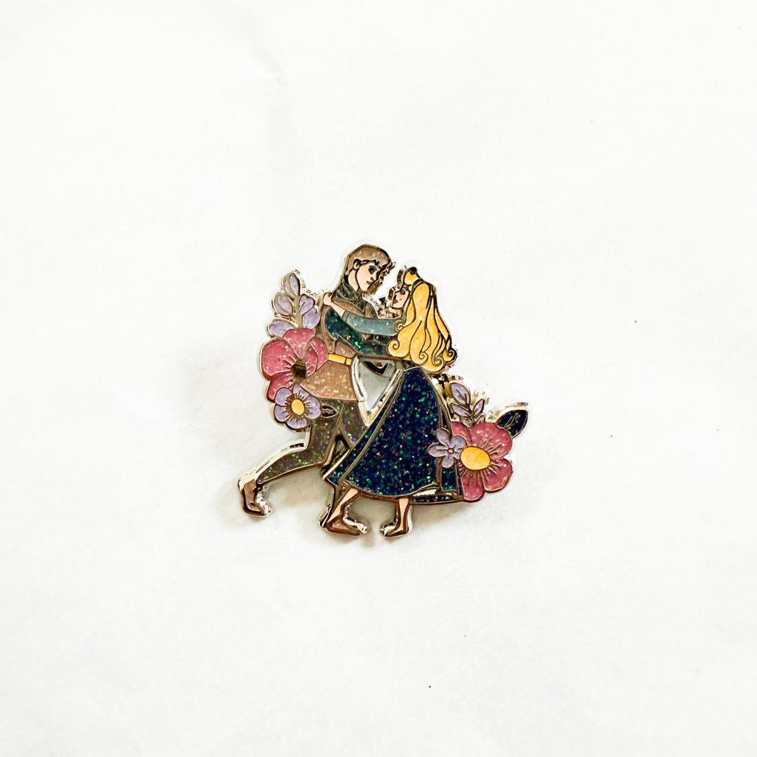 Loungefly - Sleeping Beauty 65th Anniversary - Glitter Briar Rose and Prince Phillip Dancing Pin