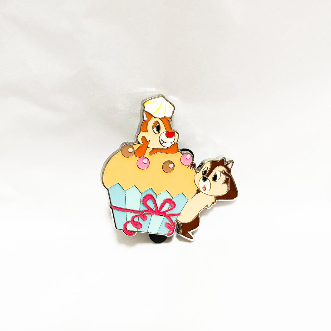 Pin Trading Carnival 2024 - Desserts - Chip and Dale Cupcake Pin