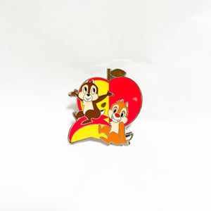 Pin Trading Carnival 2024 - Desserts - Chip and Dale Apple Pin