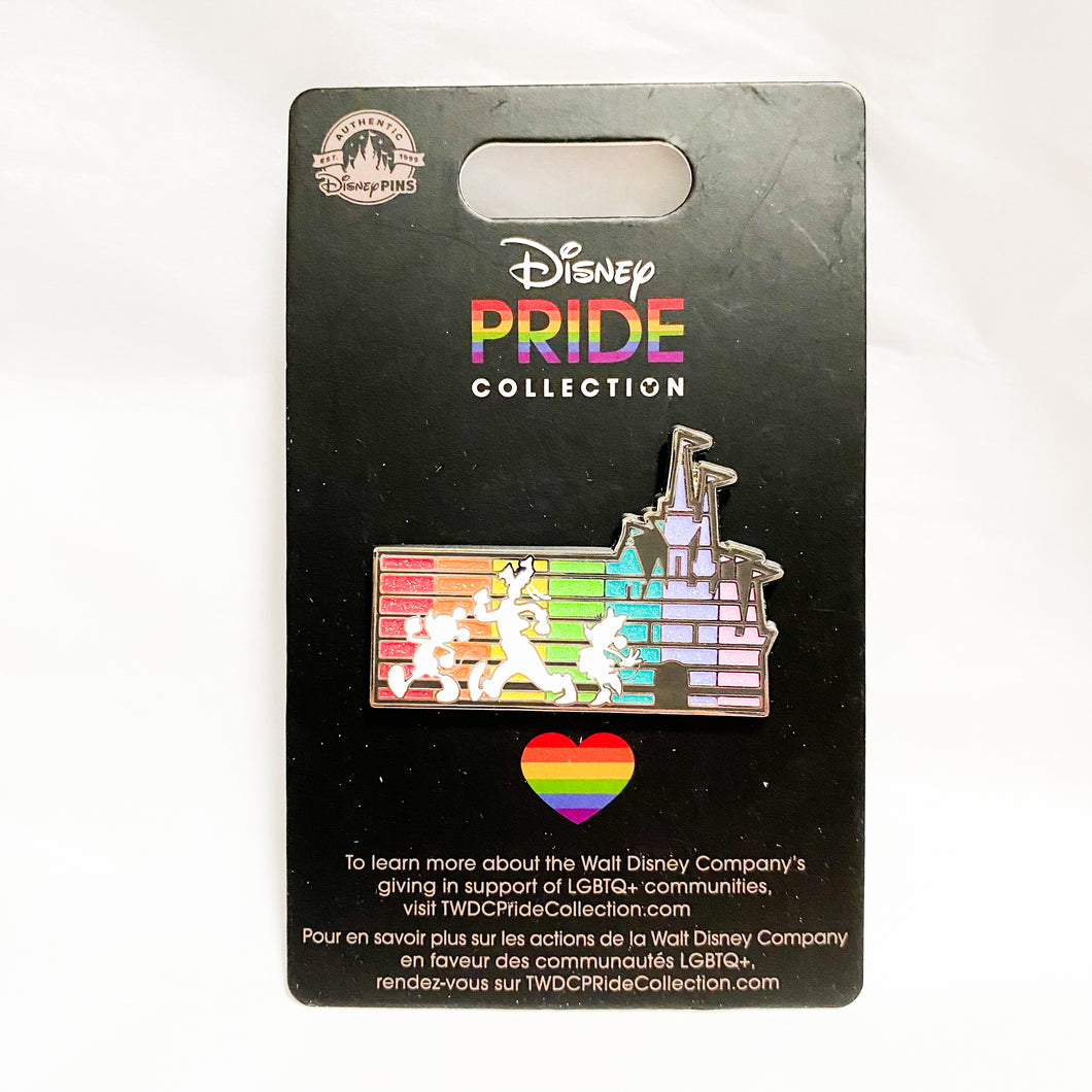 Disney Pride Collection - Mickey, Goofy, and Minnie Rainbow Castle