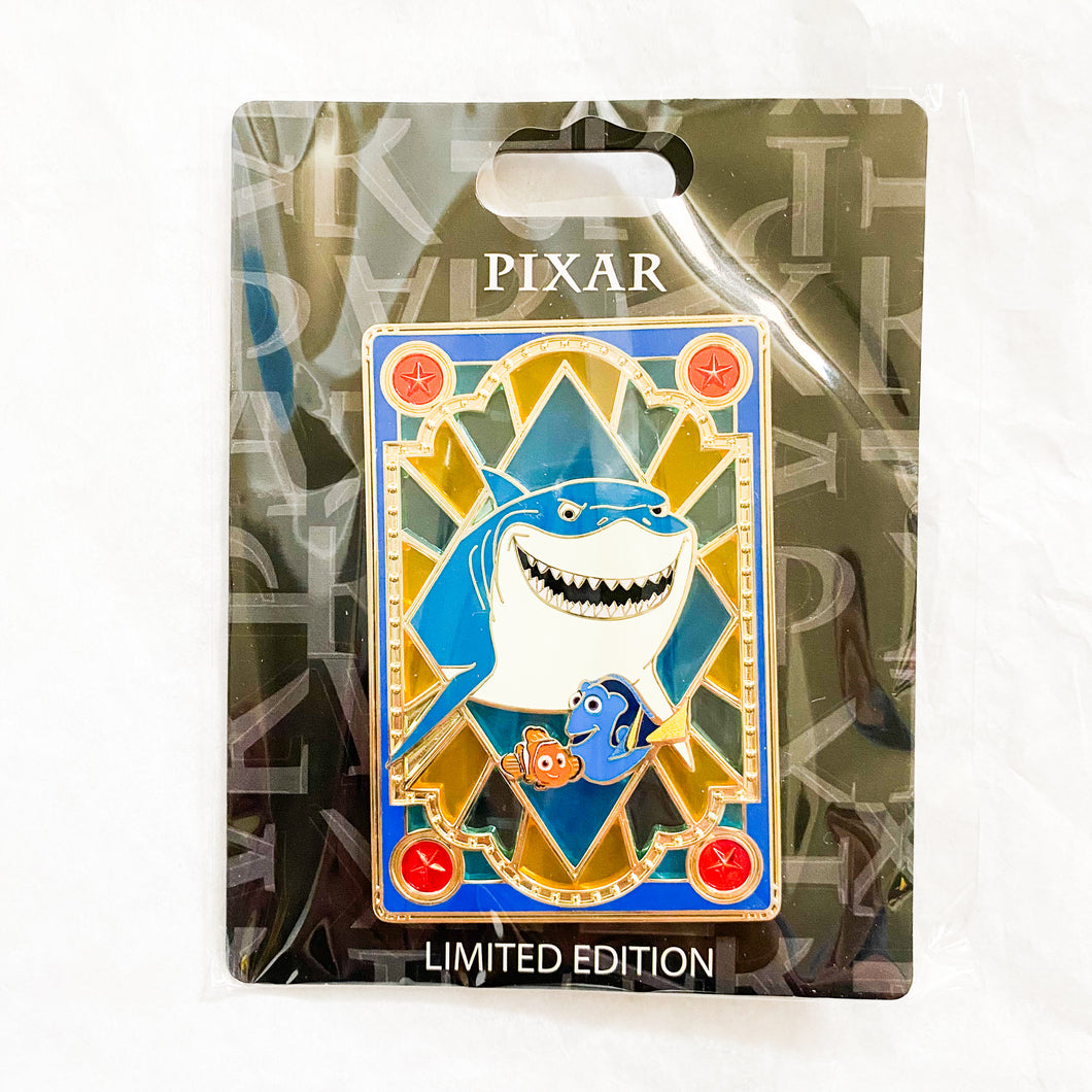 PALM - Pixar Stained Glass - Bruce, Dory and Marlin Pin