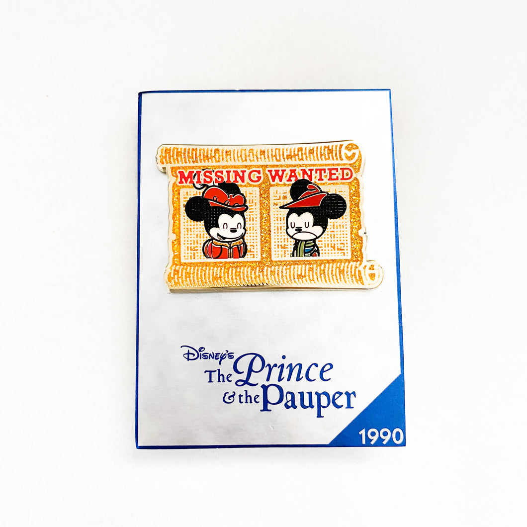 30th Anniversary - The Prince & The Pauper 1990 Mickey Mouse Pin