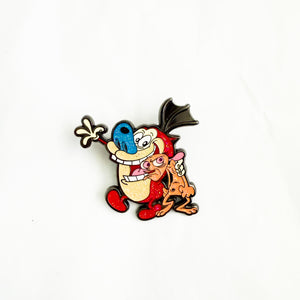 Loungefly - Nickelodeon - Glitter Chaser Ren and Stimpy Pin