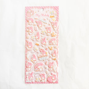 My Melody Puffy Stickers Sheet