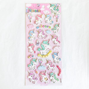 Unicorn Ver. 1 Puffy Stickers Sheet