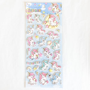 Unicorn Ver. 3 Puffy Stickers Set