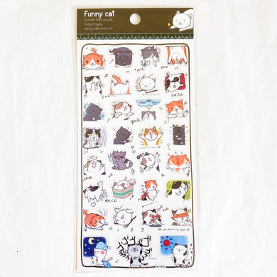 Funny Cats Ver. 2 Stickers Sheet
