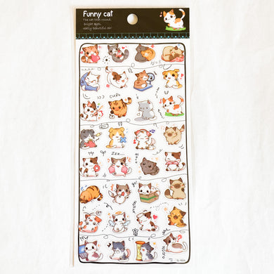 Funny Cats Ver. 3 Stickers Sheet