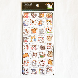Funny Cats Ver. 3 Stickers Sheet
