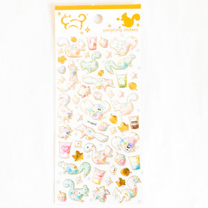 Cats Silhouettes Puffy Stickers Sheet