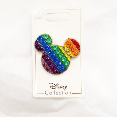 Mickey Icon Rainbow Jewel Pin