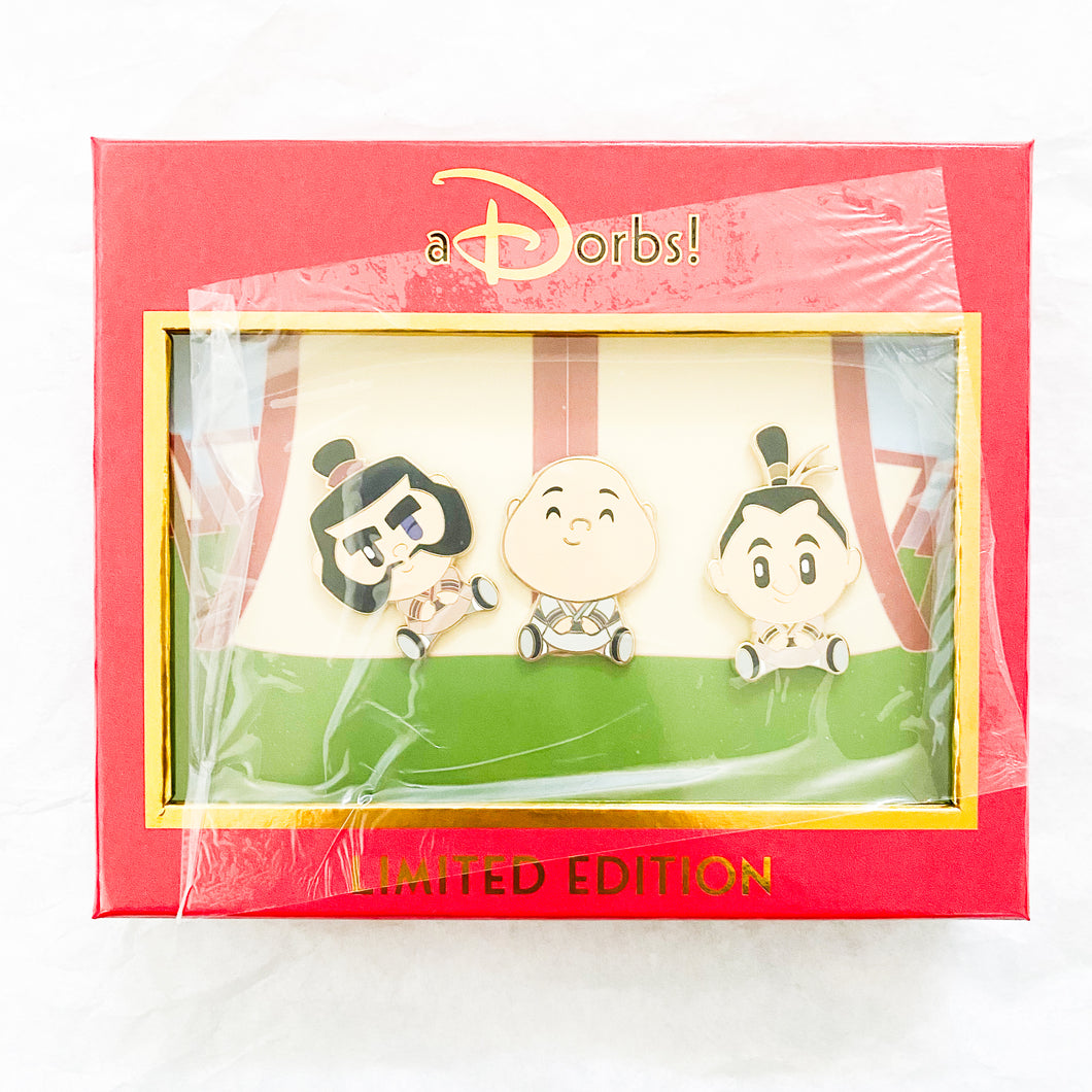 WDI aDorbs! Mulan - Yao, Ling, and Po Pins Box Set