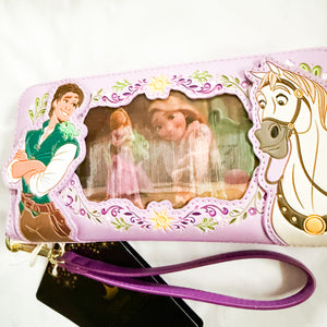 Loungefly - Tangled Flynn Rider and Maximus Lenticular Wristlet Wallet