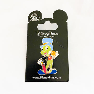 Jiminy Cricket Holding Conscience Badge Pin